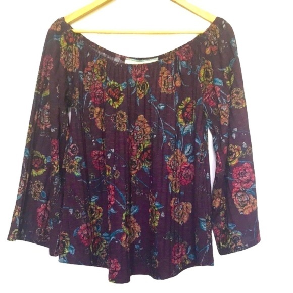 CALIFORNIA Moonrise off the shoulder rose shirt M - Picture 2 of 11